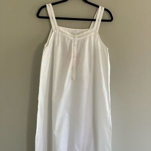 Women Victorian Vintage White Cotton Night Gown